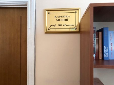 Əli Həsənovun yeni iş yerindən görüntülər - FOTO