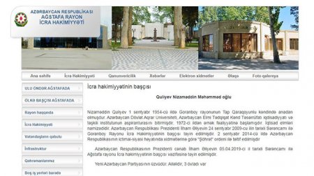 Həbs olunmuş Nizaməddin Quliyev hələ də icra başçısı vəzifəsində göstərilir - Foto