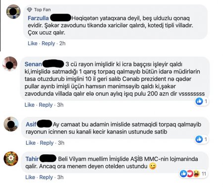 İmişlinin icra başçısı Vilyam Hacıyevin varidatı mənbələrlə