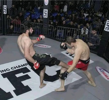 Məşqdə əziyyət çəkib,yarışda qalib olan idmançımız!