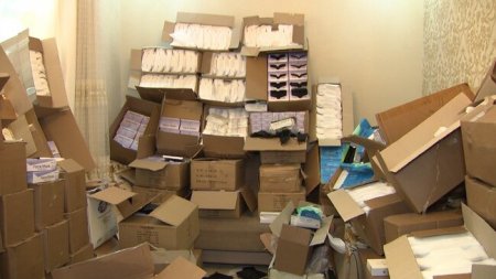 "Bandotdel" əməliyyat keçirdi: 1 milyon maska aşkarlandı - FOTOLAR