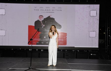 Açıq havada kinosevərlər gecəsi keçirilib