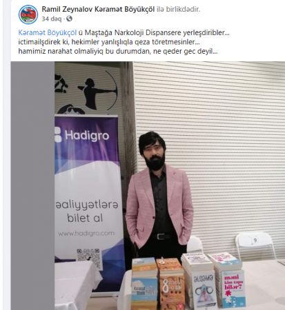Kəramət Böyükçöldən ÜZÜCÜ XƏBƏR