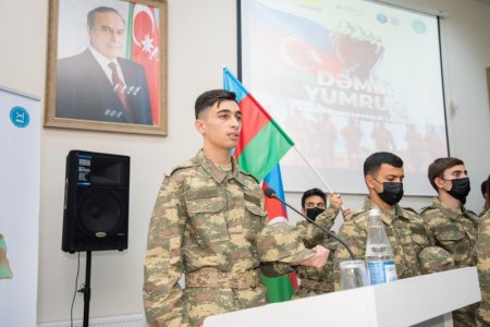 “Dəmir Yumruq” hərbi-vətənpərvərlik layihəsinin açılış mərasimi keçirilib “Dəmir Yumruq” hərbi-vətənpərvərlik layihəsinin açılış mərasimi keçirilib