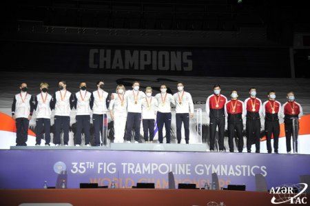 Rusiyalı gimnastlar Bakıda ikinci qızıl medalı qazanıblar