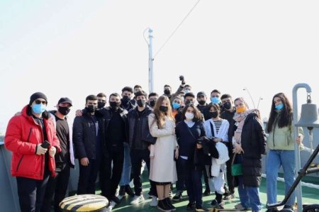 Bədən Tərbiyəsi və İdman Akademiyasının tələbələri “Suraxanı” gəmi muzeyini ziyarət ediblər