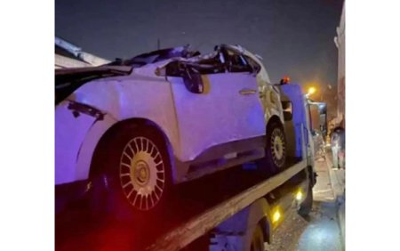 SON DƏQİQƏ: Bakıda DƏHŞƏTLİ qəza baş verdi, POLİS həlak oldu - FOTOLAR