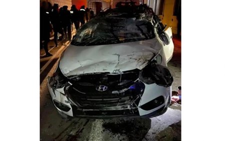 SON DƏQİQƏ: Bakıda DƏHŞƏTLİ qəza baş verdi, POLİS həlak oldu - FOTOLAR