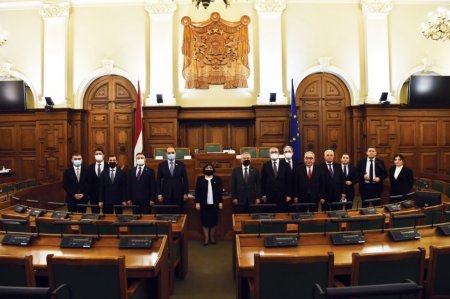 Milli Məclisin sədri Sahibə Qafarova Riqada Latviya Seyminin sədri ilə görüşüb