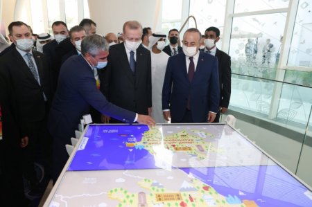Türkiyə Prezidenti Rəcəb Tayyib Ərdoğan “Dubay Ekspo 2020”dəki Azərbaycan pavilyonu ilə tanış olub