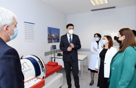 Gənclər və idman naziri Milli İdman Tibb və Reabilitasiya Elmi-Praktiki İnstitutunun fəaliyyəti ilə tanış olub Gənclər və idman naziri Milli İdman Tibb və Reabilitasiya Elmi-Praktiki İnstitutunun fəaliyyəti ilə tanış olub