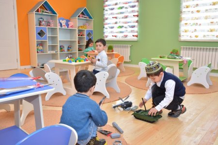 Şamaxı rayonunda körpələr evi-uşaq bağçasının və yeni məktəb binasının açılışı olub