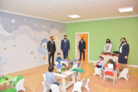 Şamaxı rayonunda körpələr evi-uşaq bağçasının və yeni məktəb binasının açılışı olub