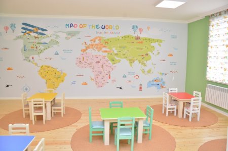 Şamaxı rayonunda körpələr evi-uşaq bağçasının və yeni məktəb binasının açılışı olub