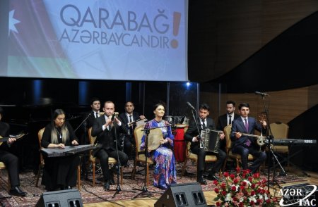 Beynəlxalq Muğam Mərkəzində “Qarabağ Azərbaycandır” adlı konsert proqramı təqdim olunub