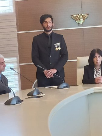 QƏBƏLƏDƏ "Vətəni sevən yaşadar" adlı bir kəndin iki oğlu tədbir keçirdi - FOTOLAR