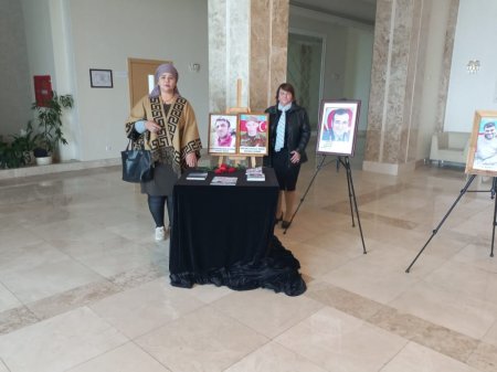 QƏBƏLƏDƏ "Vətəni sevən yaşadar" adlı bir kəndin iki oğlu tədbir keçirdi - FOTOLAR