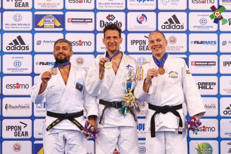 Azərbaycanın veteran cüdoçuları Avropa çempionatının birinci günündə 6 medal qazanıblar