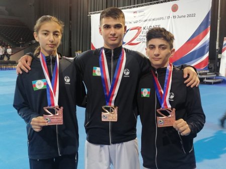 Karateçilərimiz Avropa çempionatında 5 medal qazanıblar