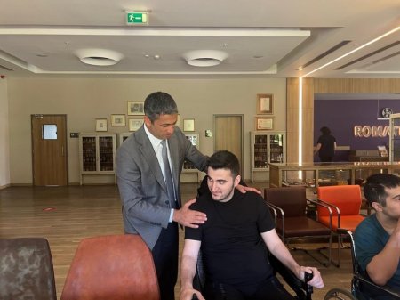 Türkiyədə müalicə olunan qazilərimiz ziyarət olunub