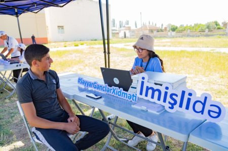 “Səyyar gənclər xidməti” layihəsi bu dəfə İmişli rayonunda həyata keçirilib