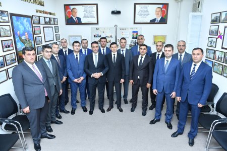 Fikrət Məmmədov yeni hakimlərlə görüşdü - FOTO