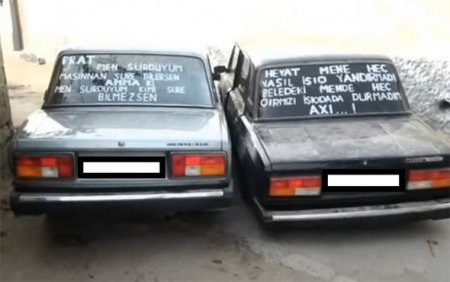 Avtomobilə dini kəlam, aforizm, şəhid şəkli vuran sürücülərin NƏZƏRİNƏ! - FOTOLAR