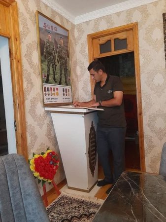 Mingəçevirdə eyni gündə Şəhid olan Əhmədov Əli və İslam qardaşlarının ev muzeylərini ziyarət etdik 