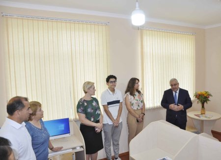 Ağdamda yeni inşa edilmiş kənd kitabxanası istifadəyə verilib - FOTO