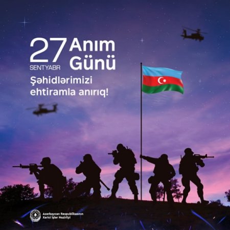 Azərbaycan XİN Anım Günü ilə bağlı paylaşım edib Azərbaycan XİN Anım Günü ilə bağlı paylaşım edib