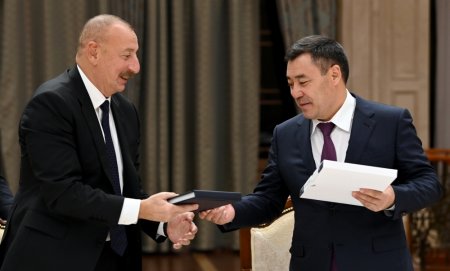 Qırğızıstan Prezidenti Sadır Japarovun adından Azərbaycan Prezidenti İlham Əliyevin şərəfinə rəsmi qəbul təşkil edilib YENİLƏNƏCƏK