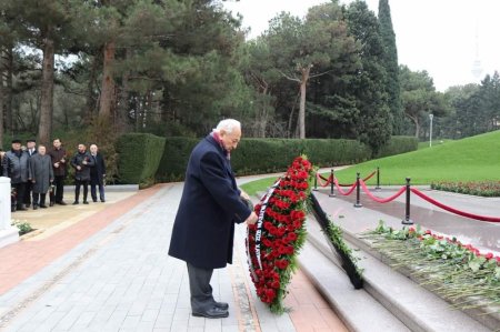 Türk Ağsaqqalları Birliyinin üzvləri Ulu Öndərin məzarını ziyarət ediblər- FOTOLAR