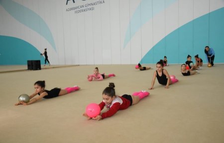 Bölgə gimnastları Bakıda təlim-məşq toplanışında iştirak edirlər