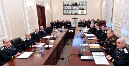 Ədliyyə Nazirliyində 2022-ci ilin yekunlarına dair geniş kollegiya iclası keçirilib