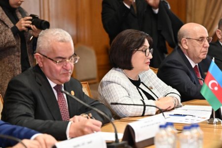 Milli Məclisin sədri Sahibə Qafarova Ərəb Parlamentinin Prezidenti ilə görüşüb