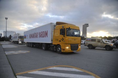 Mehriban Əliyevanın göstərişi ilə Heydər Əliyev Fondu Türkiyənin zəlzələ bölgəsinə humanitar yardım göndərdi