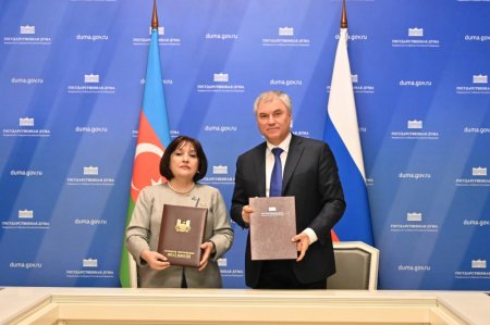 Azərbaycan parlamenti ilə Rusiya Dövlət Duması arasında Anlaşma Memorandumu imzalanıb Azərbaycan parlamenti ilə Rusiya Dövlət Duması arasında Anlaşma Memorandumu imzalanıb