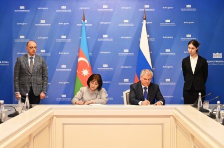 Azərbaycan parlamenti ilə Rusiya Dövlət Duması arasında Anlaşma Memorandumu imzalanıb Azərbaycan parlamenti ilə Rusiya Dövlət Duması arasında Anlaşma Memorandumu imzalanıb