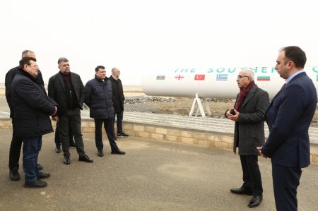 Rumıniya nümayəndə heyəti Səngəçal terminalında olub - FOTOLAR