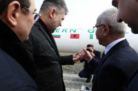 Rumıniya nümayəndə heyəti Səngəçal terminalında olub - FOTOLAR