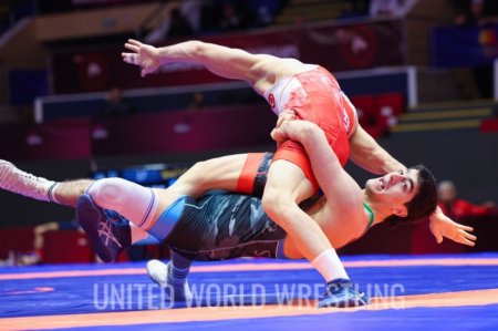 Güləşçimiz Xasay Həsənli Avropa çempionatının finalına yüksəlib - FOTO