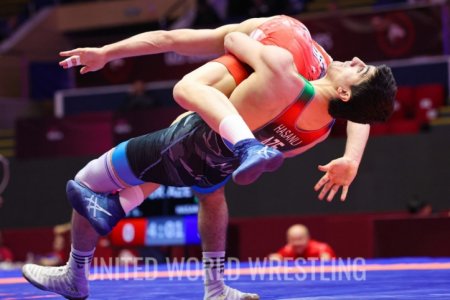 Güləşçimiz Xasay Həsənli Avropa çempionatının finalına yüksəlib - FOTO