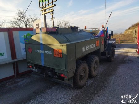 Laçın-Xankəndi yolu: Ötən gün ərzində 102 avtomobilin sərbəst hərəkəti təmin edilib - FOTOLAR