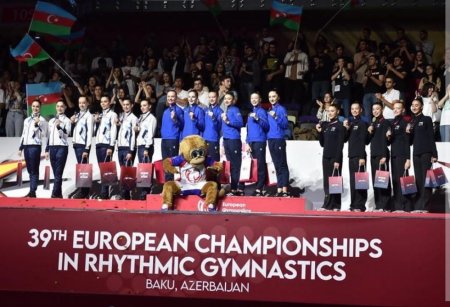 Mehriban xanım Əliyeva Avropa çempionatının qalibi olan gimnastlarımızı təbrik edib - FOTO