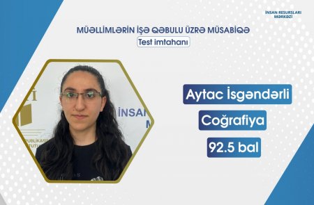 Bu gün MİQ üzrə ən yüksək nəticə toplayan müəllimlərin adları açıqlanıb - FOTO