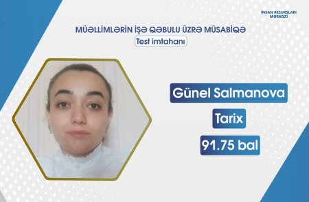 Bu gün MİQ üzrə ən yüksək nəticə toplayan müəllimlərin adları açıqlanıb - FOTO