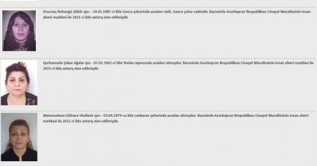 Azərbaycan 13 nəfəri insan alverinə görə axtarışa verib: HAMISI QADINDIR - FOTOLAR Azərbaycan 13 nəfəri insan alverinə görə axtarışa verib: HAMISI QADINDIR - FOTOLAR