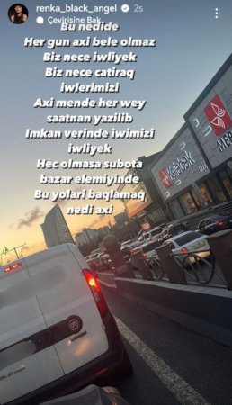 “Belə olmaz axı, necə işləyək?” – Renka şikayətləndi “Belə olmaz axı, necə işləyək?” – Renka şikayətləndi