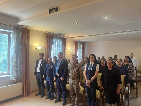Bərdə rayon Heydər Əliyev Mərkəzində 8 noyabr Zəfər günü münasibətilə "Zəfərin mübarək Azərbaycan " adlı tədbir keçirilmişdir - FOTOLAR