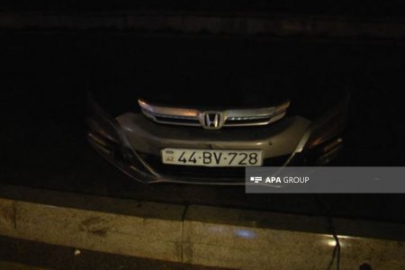 Bakıda 2 maşın toqquşub, xəsarət alan var - FOTO